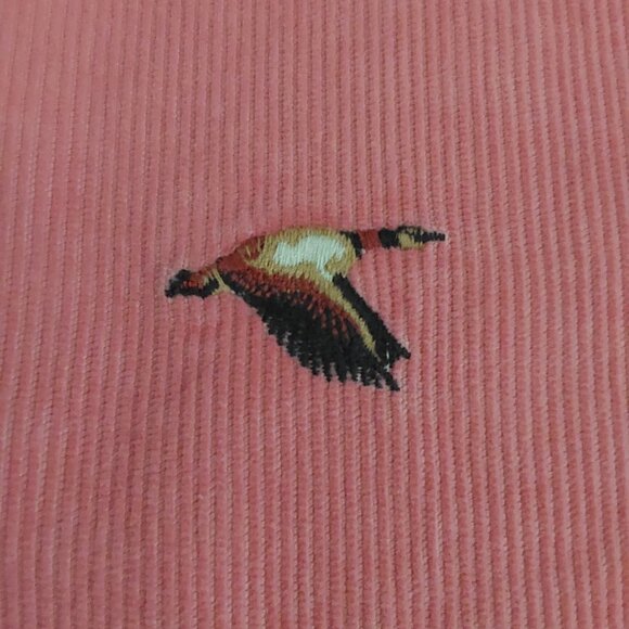 NWOT J. Crew Corduroy Mid-Rise Critters Ducks Pink Bootcut Pants -12 - Picture 7 of 9